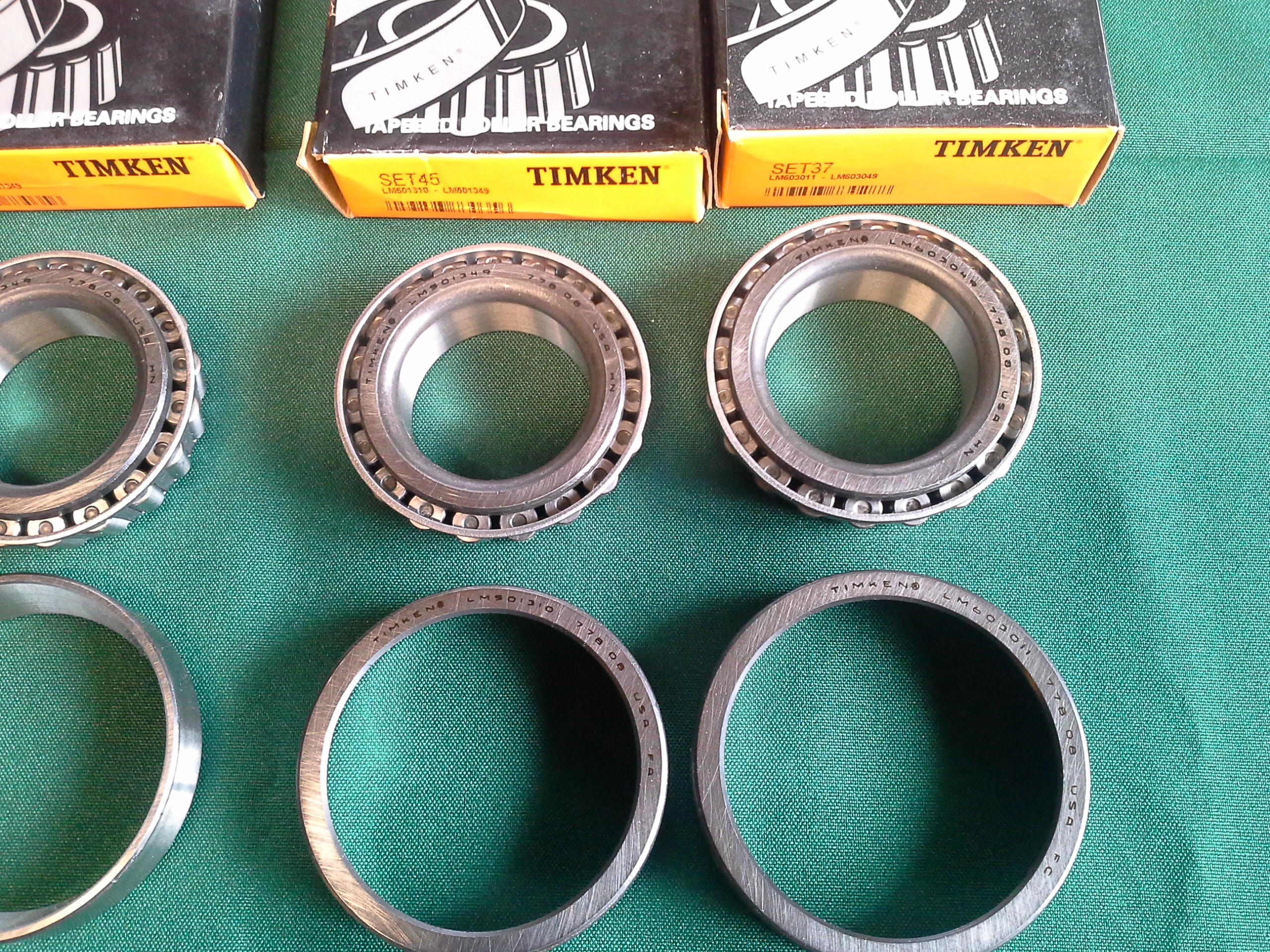 Timken Front Inner Front Outer 4 Of Wheel Bearing and Race Sets For AMC Eagle