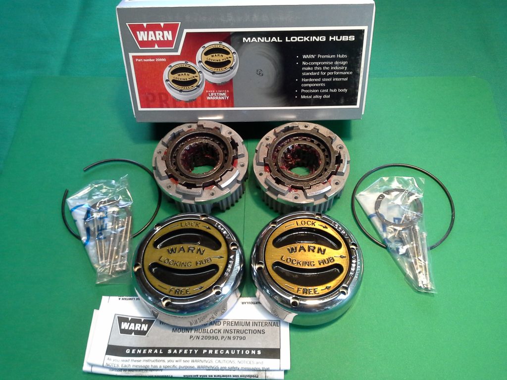 Warn Premium Locking Hub Set 20990 for dana 30, dana 44 + GM 10 bolt