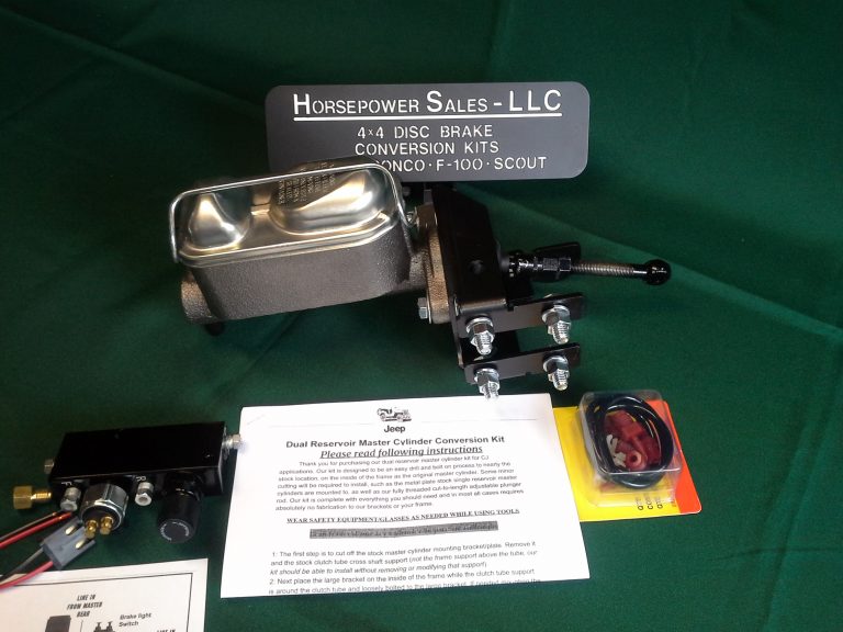 194171 Willys Jeep Dual Reservoir Dual Port MASTER CYLINDER CONVERSION