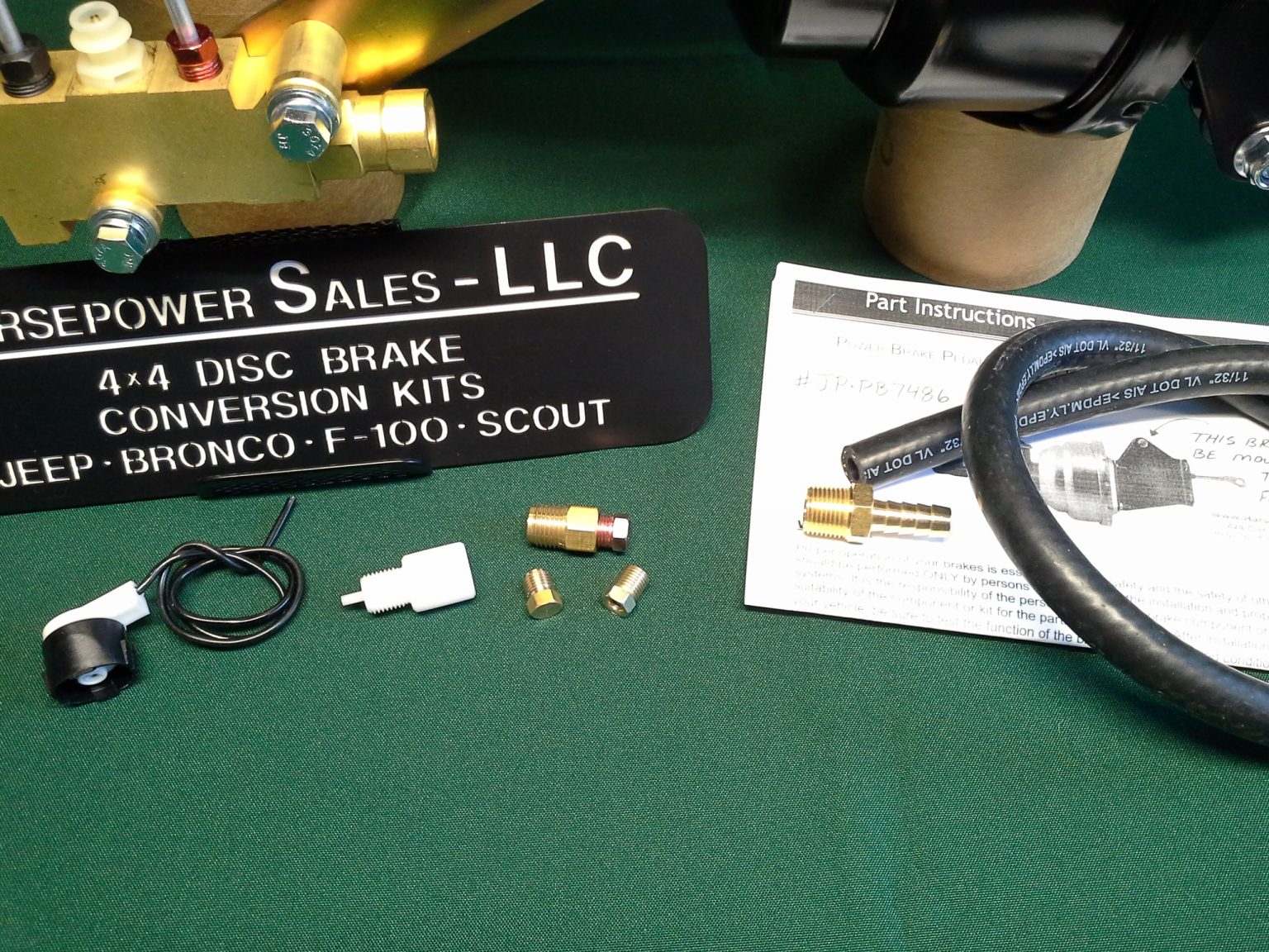 19741986 Jeep CJ5, CJ7 POWER BRAKE BOOSTER CONVERSION KIT w