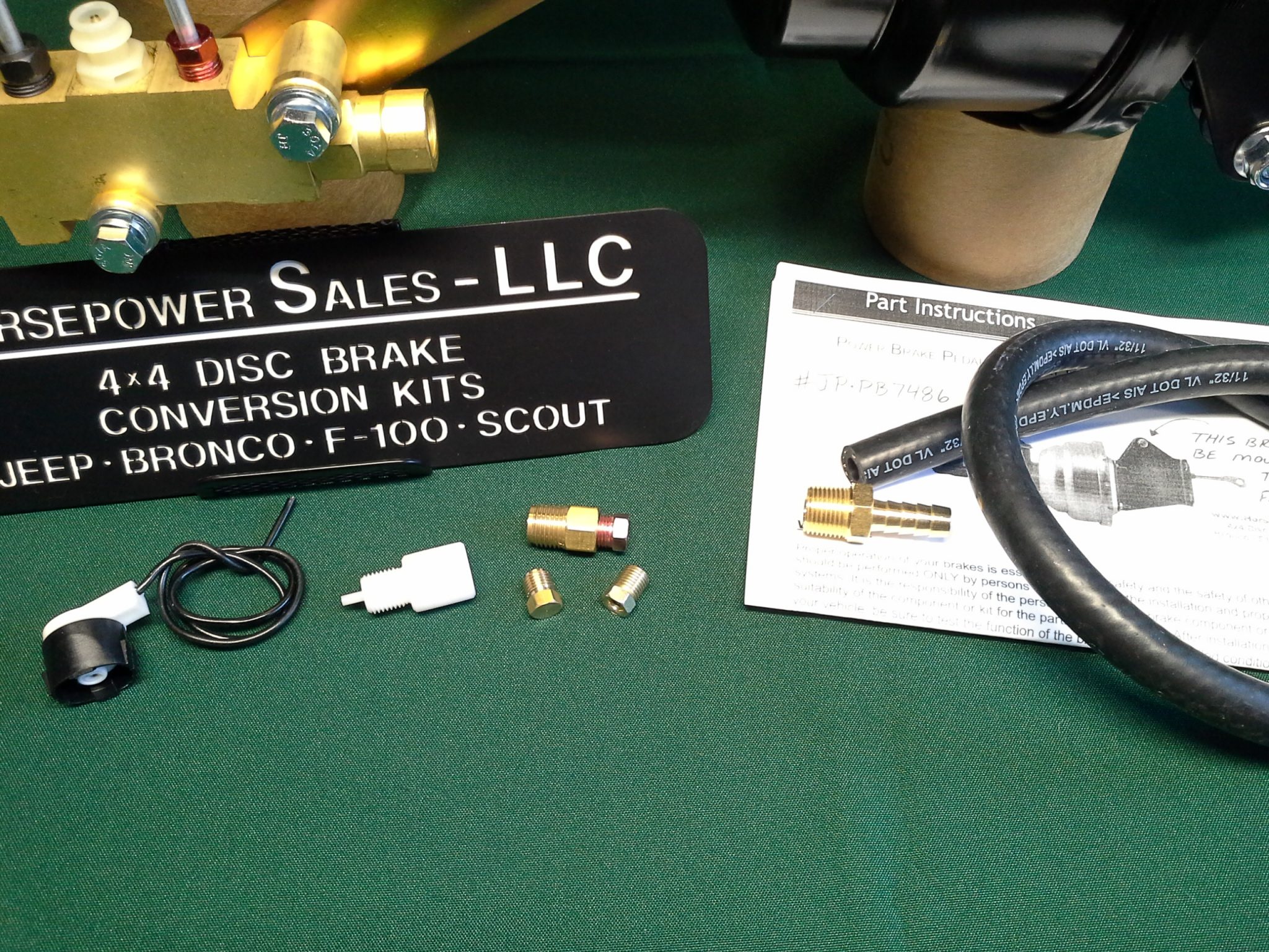 19741986 Jeep CJ5, CJ7 POWER BRAKE BOOSTER CONVERSION KIT w