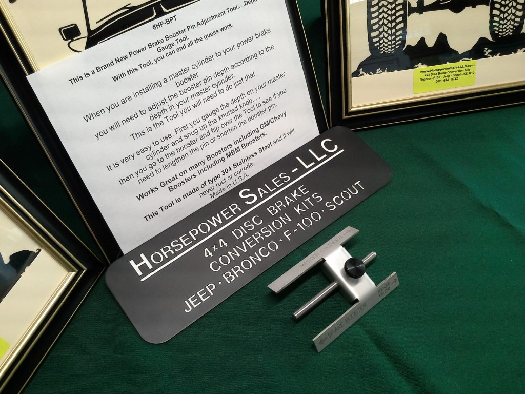 Master CylindertoPower Brake Booster Pin Adjustment TOOL, Depth Gauge